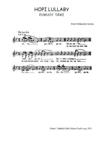 Hopi lullaby - Puwuch' Tawi